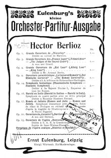Partition complète, Béatrice et Bénédict, Opéra-comique en deux actes