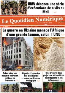 Le Quotidien Numérique d’Afrique n°1885 - du mercredi 16 mars 2022