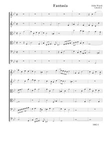 Partition Fantasia, VdGS No.6 - partition complète (Tr Tr T T B B), fantaisies pour violes de gambe