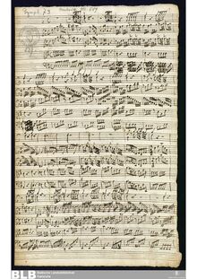 Partition complète, Sinfonia en D major, MWV 7.64, D major, Molter, Johann Melchior