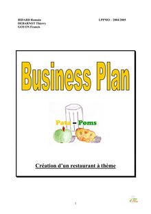 Business plan pour restaurant a theme