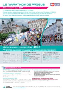 Visite du marathon de Prague - 11 mai 2014 
