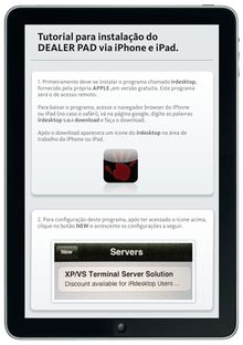 Download - Tutorial para instalação do DEALER PAD via iPhone e iPad.