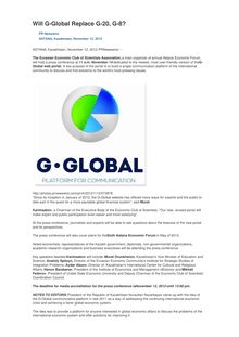 Will G-Global Replace G-20, G-8?
