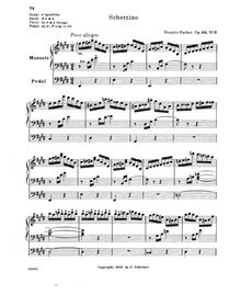 Partition No.3: Scherzino, 4 Compositions pour orgue, Parker, Horatio