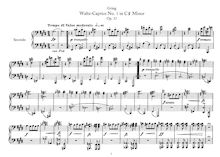 Partition complète, 2 Valse Caprices, Op.37, Grieg, Edvard par Edvard Grieg