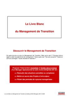 Le Livre Blanc du Management de Transition