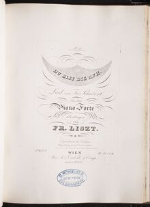 Partition Du bist die Ruh (S.558/3), Collection of Liszt editions, Volume 2