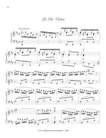Partition , La de Vatre, Pièces de clavecin, Du Phly, Jacques