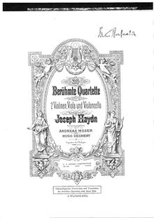 Partition violoncelle, corde quatuors, Op.77, Haydn, Joseph