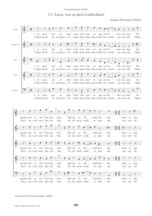 Partition Score (SSATB), Venus-Kränzlein, Venus Kräntzlein, Schein, Johann Hermann par Johann Hermann Schein