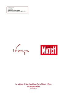 Le tableau de bord politique Paris Match – Ifop : Les personnalités (Janvier 2014)