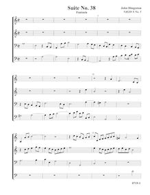 Partition Fantasia, VdGS No.x-5 - partition complète (Tr Tr B B), fantaisies et Almands pour 3 violes de gambe