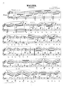 Partition complète (scan), Waltz en E minor, E minor, Chopin, Frédéric par Frédéric Chopin