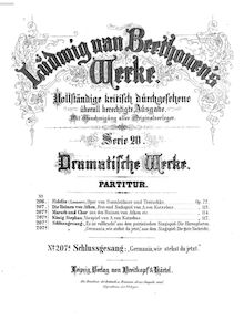 Partition complète, Germania, Finale of Die gute Nachricht, B♭ major par Ludwig van Beethoven