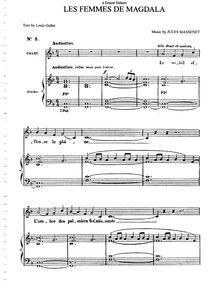 Partition complète (F Major: medium voix et piano), Les Femmes de Magdala