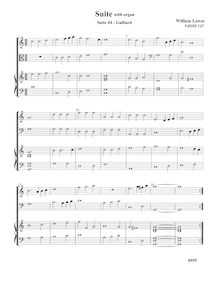 Partition Galliard VdGS No.125 - partition complète,  No. 4 pour two violes de gambe et orgue
