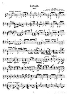 Partition , Satz, Sonate, D major, Darr, Adam