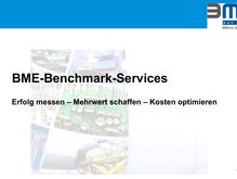 BME-Benchmark-Services eProcure 2007 Allgemein  manuell