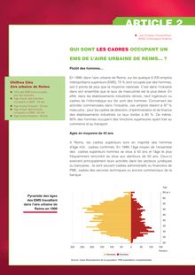 Reims : les emplois métropolitains supérieurs... en quête de métropole Qui sont les cadres occupant un EMS de l'aire urbaine de Reims ?