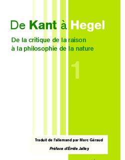 De Kant à Hegel