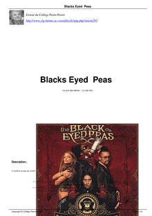 Blacks Eyed Peas