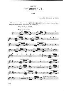 Partition harpe, A New Toy Symphony, C major, Ryan, Desmond Lumley