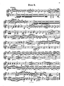 Partition Duo No.9, 12 Duos pour 2 violons, Dozen Duos for 2 Violins, Op.38