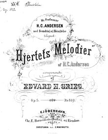 Partition complète, Melodies of pour Heart, Hjertets Melodier, Grieg, Edvard