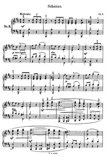 Partition complète, Scherzo Op.9, Henselt, Adolf von
