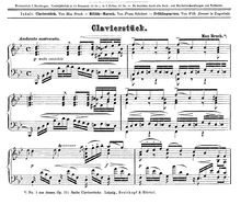Partition No., Andante sostenuto, 6 Klavierstücke, Bruch, Max