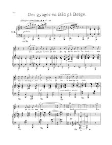 Partition complète (norvégien text), 5 chansons, Op.69
