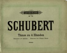 Partition complète, 34 Valses sentimentales, Schubert, Franz par Franz Schubert