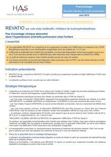 REVATIO - REVATIO ORALE SYNTHESE - CT12241