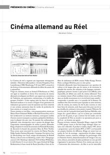 Article de Positif de septembre 2007 sur le - Cinéma allemand au Réel
