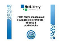 Plate-forme d accès aux ouvrages électroniques - eBooks ...