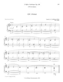 Partition 1, Prélude (C major), L’Office Catholique, Op.148, Lefébure-Wély, Louis James Alfred
