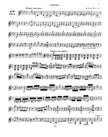 Partition violon, Piano Trio No.6, Op.54, F Major, Fesca, Alexander