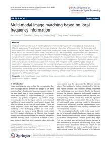 Multi-modal image matching based on local frequency information