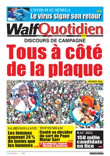 Walf Quotidien n°9089 - Du jeudi 14 juillet 2022