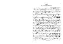 Partition parties complètes, 2 corde Trios, Op.27, Herzogenberg, Heinrich von