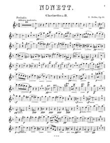 Partition clarinette, Nonett, Molbe, Heinrich
