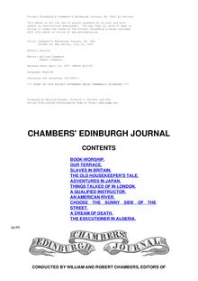Chambers s Edinburgh Journal, No. 448 - Volume 18, New Series, July 31, 1852