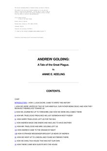 Andrew Golding - A Tale of the Great Plague