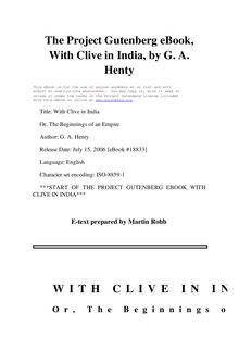 With Clive in India - Or, The Beginnings of an Empire