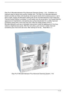 Olay ProX Microdermabrasion Plus Advanced Cleansing System 1Kit Beauty Review