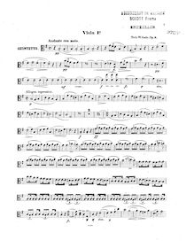 Partition viole de gambe 1, corde quintette, E minor, Gade, Niels