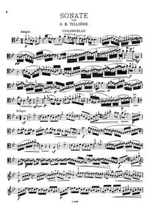 Partition de violoncelle, violoncelle Sonata, Sonata for Cello and Basso