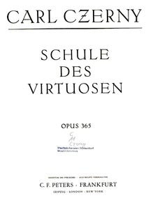 Partition Book No.1: Etudes Nos.1-12, Schule des Virtuosen, School of Virtuoso