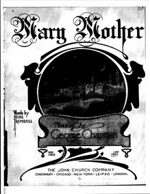 Partition complète, Mary Mother, E♭ major, Chapman, George